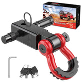 Nilight anti-theft hitch receiver 2in offers rugged towing compatibility.