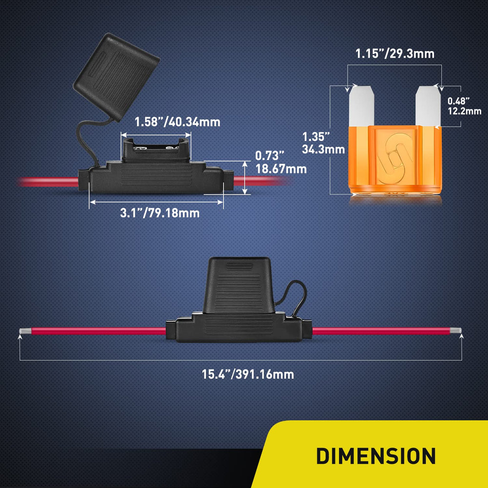 Nilight APX Maxi fuse color-coded design speeds fuse identification.