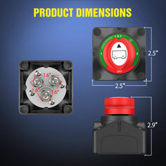 Nilight battery switch suitable for marine, RV, and off-road setups.
