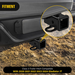 Nilight ready for bike racks and cargo carriers on Gladiator JT.