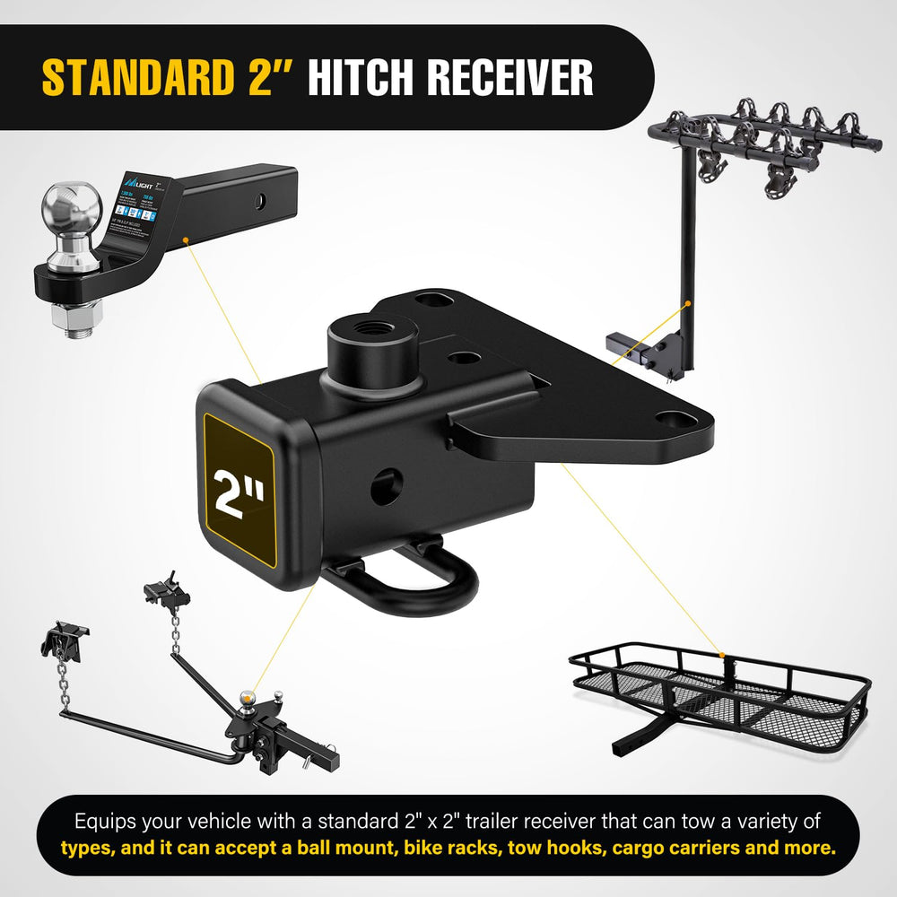 Nilight black powder coat resists corrosion for long lasting outdoor durability.