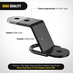 Nilight black powder coating guards against rust in rugged outdoor conditions.