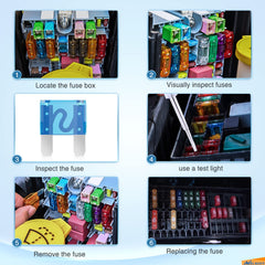 Nilight blade fuse 50A with durable zinc alloy blade