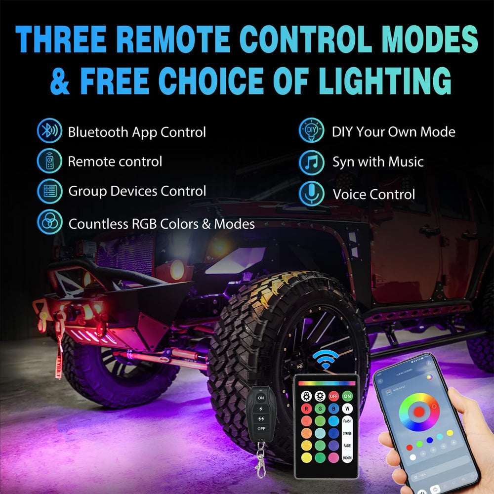 Music-synced lighting responds to your vehicle’s rhythm