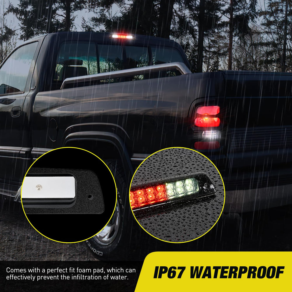 Nilight brake light pack enhances rear lighting for Dodge Ram 1994-2001.