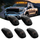 Nilight cab roof marker light with smoked amber lens improves visibility at night