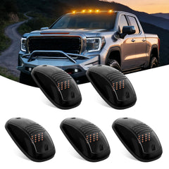 Nilight cab roof marker light with smoked amber lens improves visibility at night