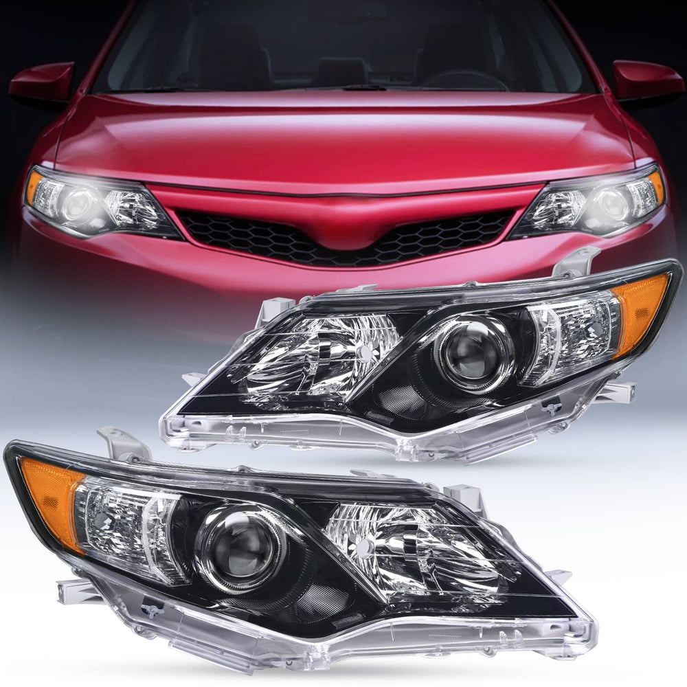 Nilight Camry headlight driver-side with black housing boosts night visibility