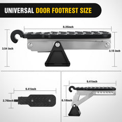 Nilight car door step 500-lbs-capacity supports rooftop tasks.