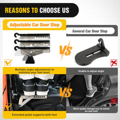 Nilight car door step easy-install for quick rooftop access.