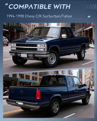 Nilight chrome bumper lamp styling complements vintage Chevy trucks.