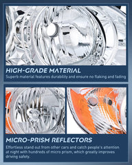 Nilight Corolla headlight DOT SAE compliant for safer night driving.