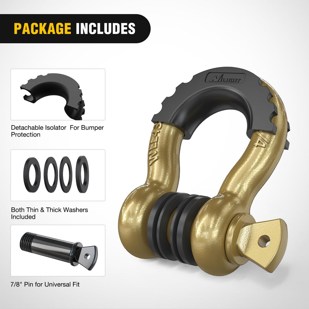 Nilight off-road shackle suitable for jeeps, ATVs, UTVs, and trucks