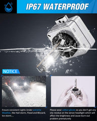 Nilight D1S HID headlight bulbs provide efficient, focused brightness for safer night driving