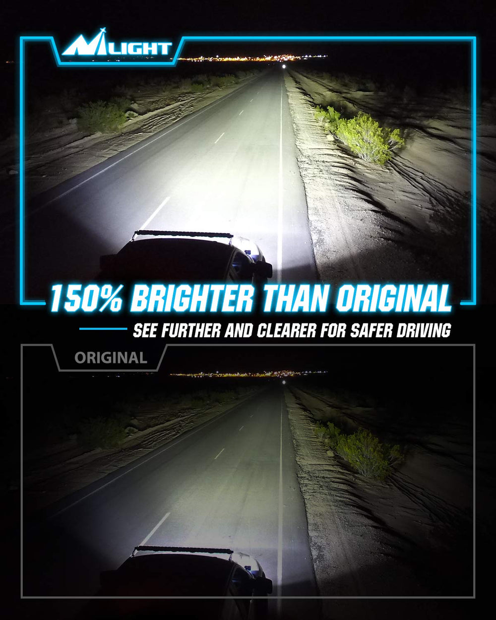 Nilight D2S HID bulbs demonstrating plug-and-play installation