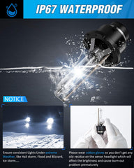 Nilight D4S HID bulbs include gloves to protect during installation.