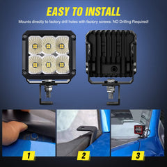 Nilight aluminum-constructed bracket highlighting rugged, durable finish