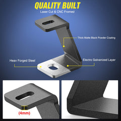 Nilight hood-mount bracket shown on F-150 front-right with sturdy LED pods