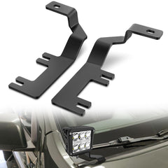 Nilight ditch light brackets mounted on hood hinge kit for off-road lighting