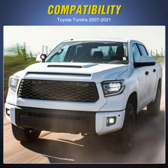 Nilight LED pods mounted on Toyota Tundra using the brackets for trail-ready lighting.