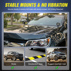 Nilight no-drill installation using factory hood bolts for easy setup