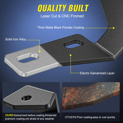 Nilight no-drill installation using factory hood bolts preserves stock components.