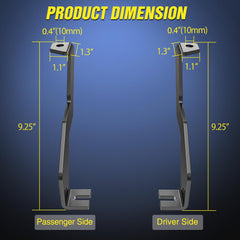 Nilight ditch light brackets on the right side for enhanced night visibility