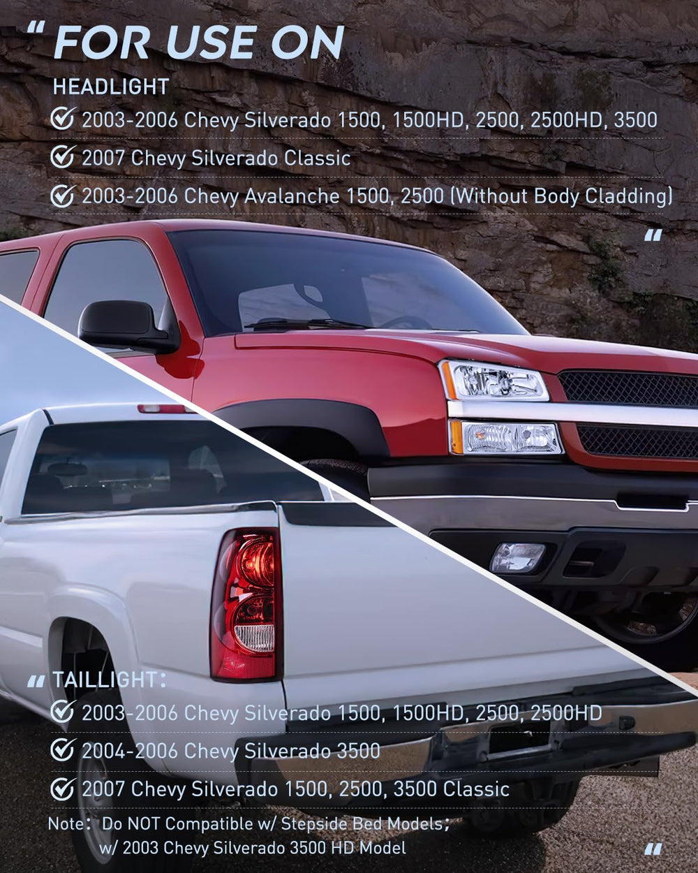 Nilight DOT SAE compliant lighting for Silverado visibility