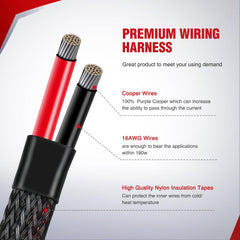 Nilight dual-light output leads support two fixtures for expanded lighting.