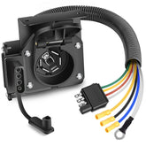 Nilight dual-output adapter connects 4-pin to 7-pin trailers for versatile towing.