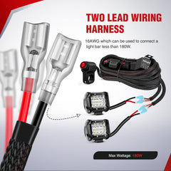 Nilight dual-output leads support two lighting fixtures