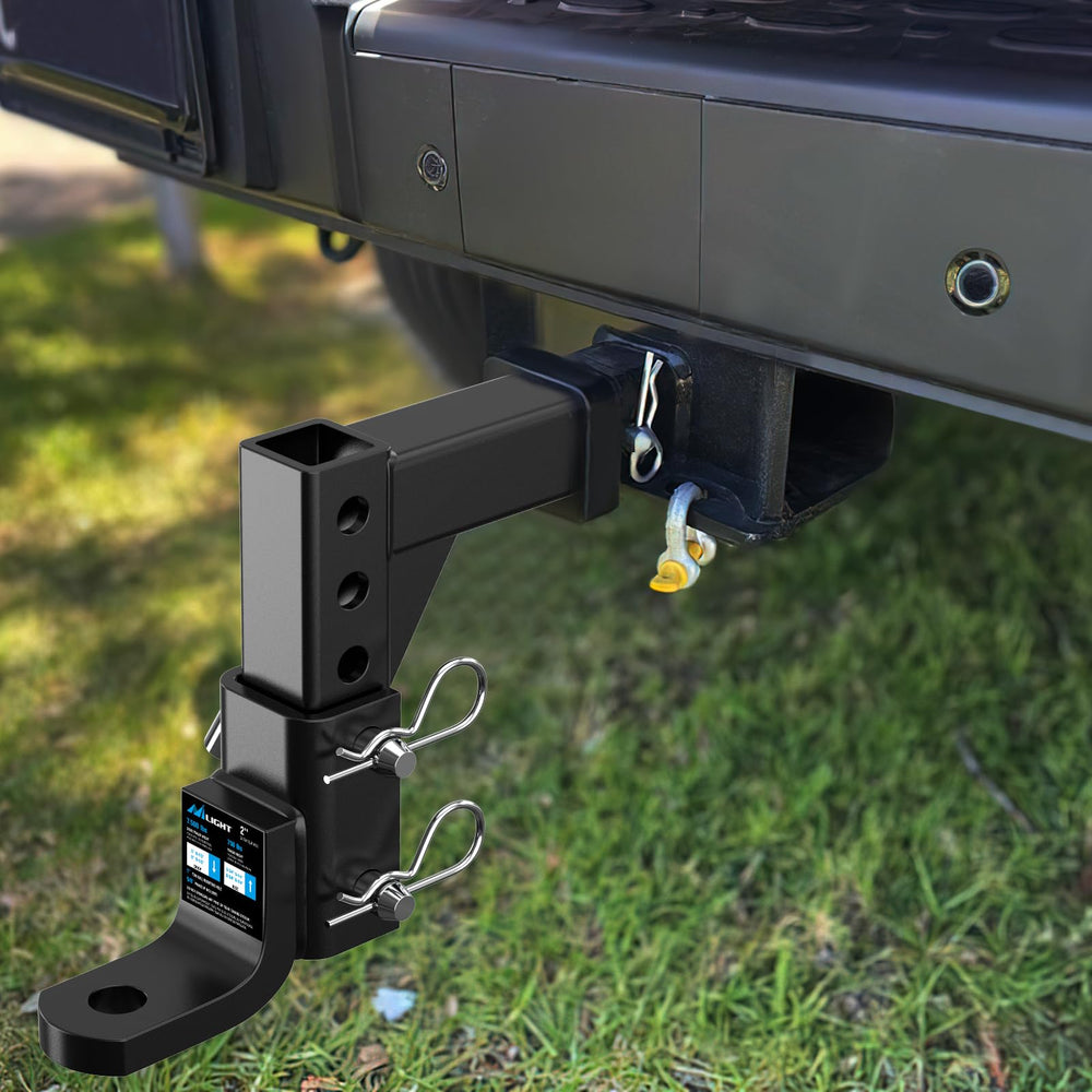 Nilight easy installation with rounded shank and included pin.