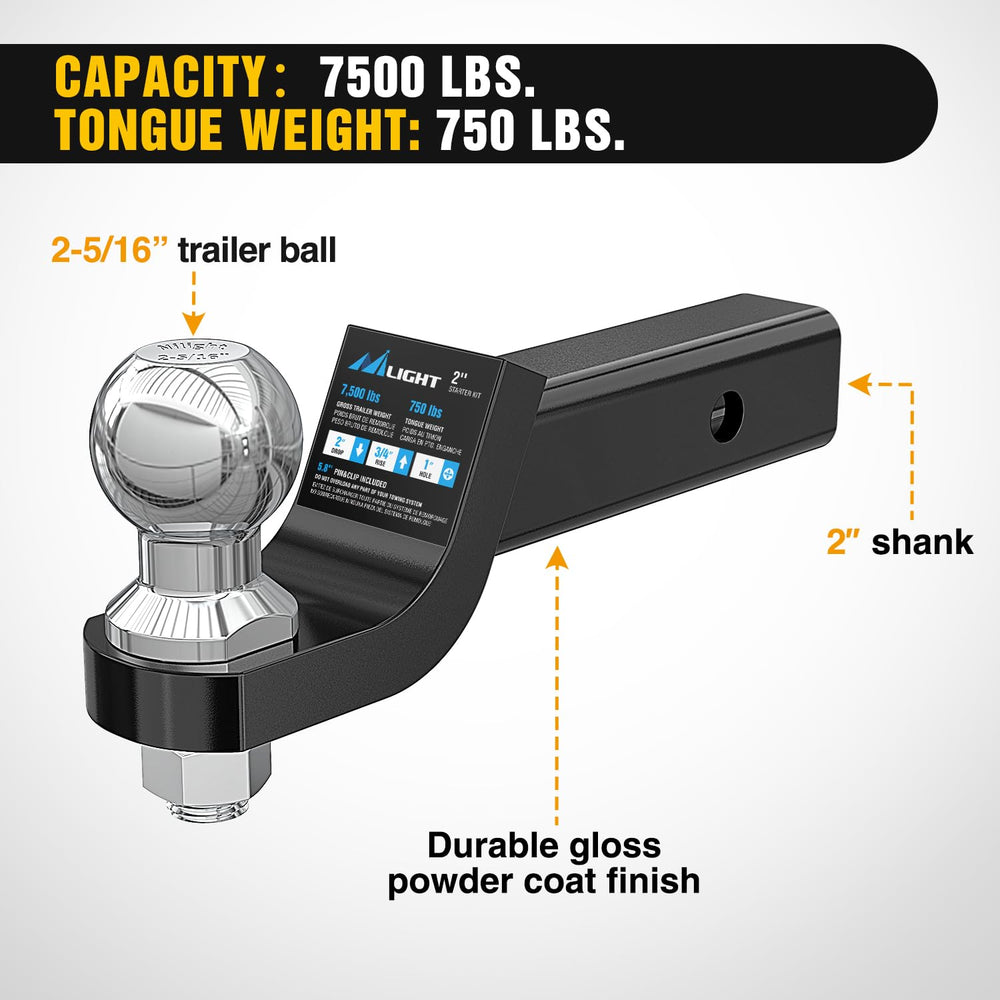 Nilight easy installation with rounded shank for fast mounting.