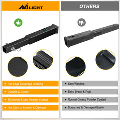 Nilight easy-install trailer hitch extender enables quick DIY setup.