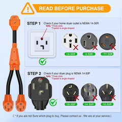 Three 10 AWG copper conductors ensure reliable dual-30A operation