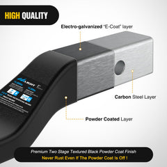 Nilight gloss black powder coat enhances outdoor durability.