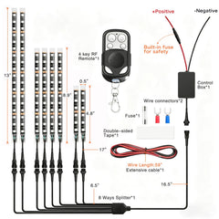 Nilight flexible LED strip bending to fit curved mounting surfaces