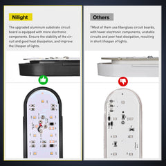 Nilight flush-mount grommets illustrate quick surface mounting for RVs and trailers.