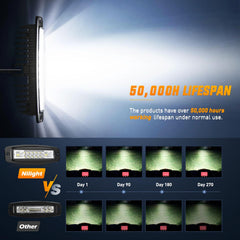 Rear bumper or grill mounting ready for backup or fog lighting.