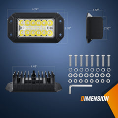 Nilight flush mount pods installation template helps precise mounting