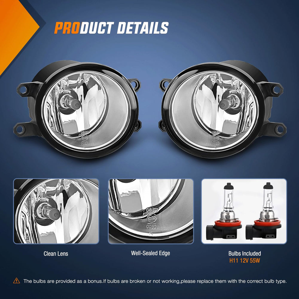 Nilight fog light beam-pattern detail for enhanced road visibility in adverse weather.