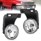 Nilight fog light assembly for Dodge Ram front view improves foggy visibility.