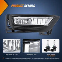 Nilight fog light assembly for Honda Accord passenger side improves foggy weather safety.