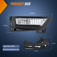 Nilight fog light installation photo demonstrates easy bolt-on fit with no modifications.