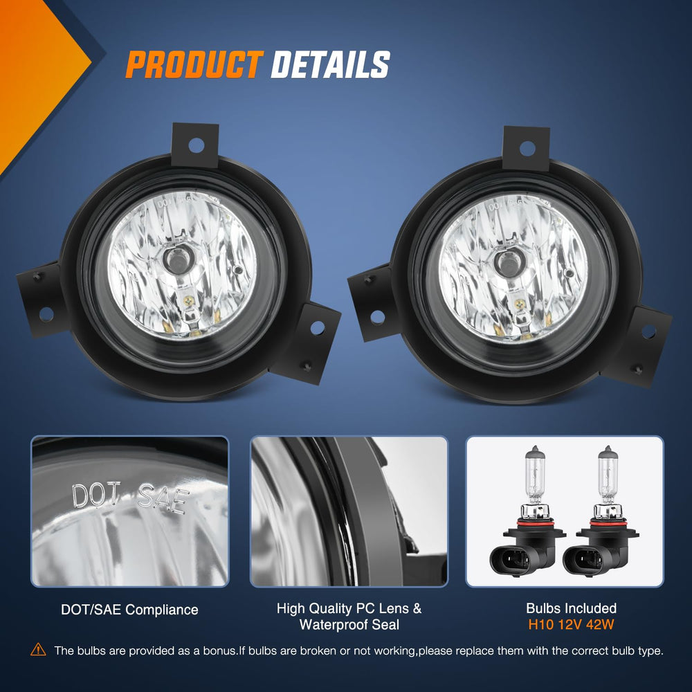 Nilight fog light on passenger side enhances foggy road safety