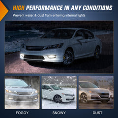 Nilight fog light weather seal close-up demonstrates moisture resistance in all seasons.