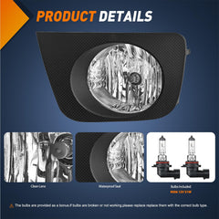 Nilight fog lights assembly for Toyota 4Runner right side with clear beam for safer driving.