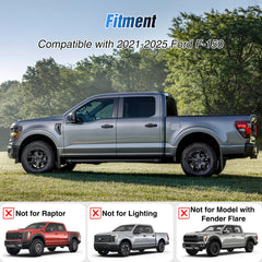 Nilight Ford F-150 mud flap rear-left blocks wheel spray and dirt buildup for cleaner rear tires.