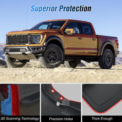 Nilight Ford F-150 mud flap rear-right prevents debris kick-up and protects paint behind rear wheels.