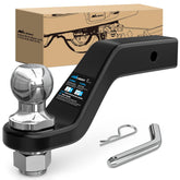 Nilight forged trailer hitch mount with 2-5/16 inch ball for strong towing